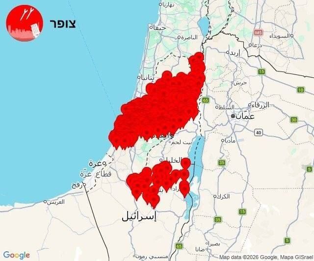 آژیر خطر در تل‌آویو، قدس و مرکز فلسطین اشغالی دوباره طنین انداز شد