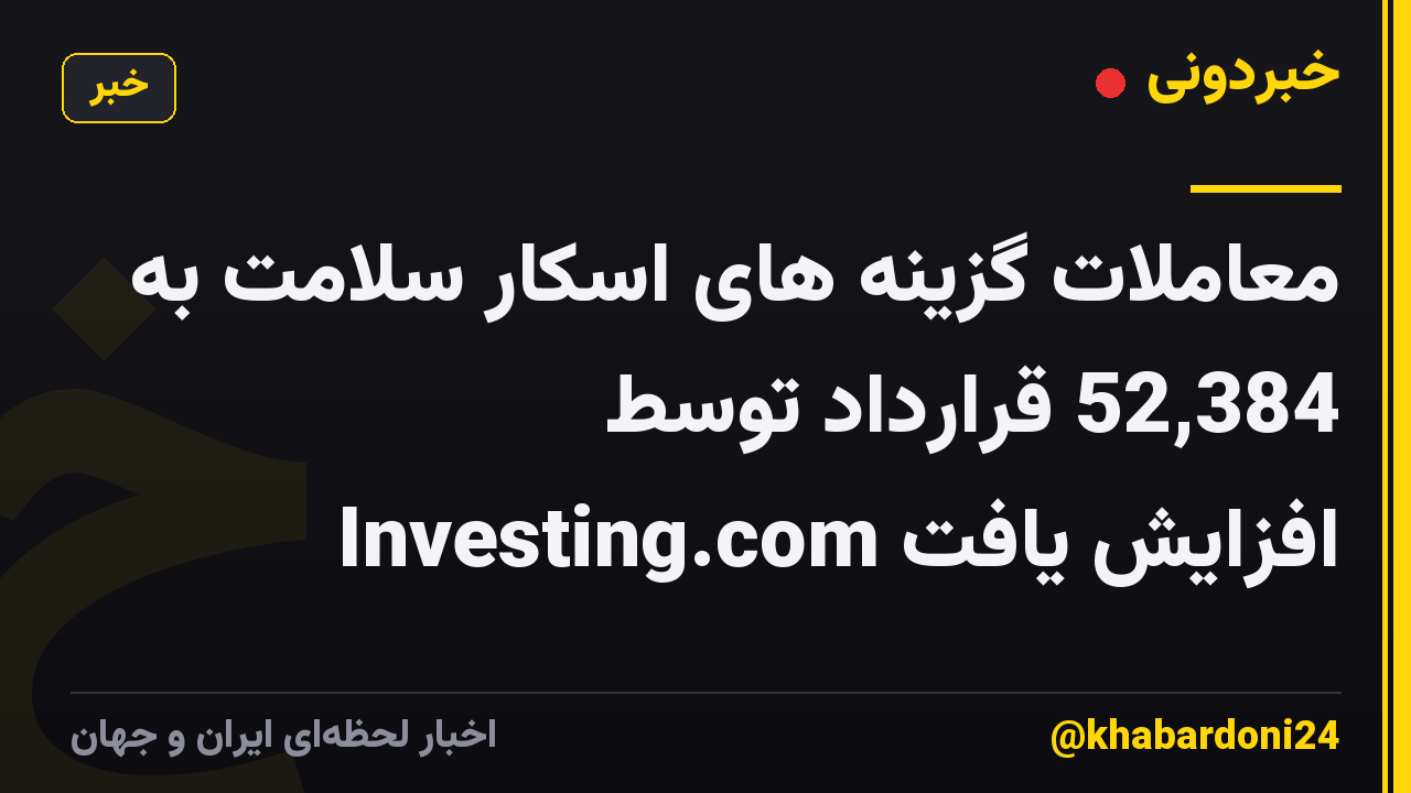 معاملات گزینه های اسکار سلامت به 52,384 قرارداد توسط Investing.com افزایش یافت