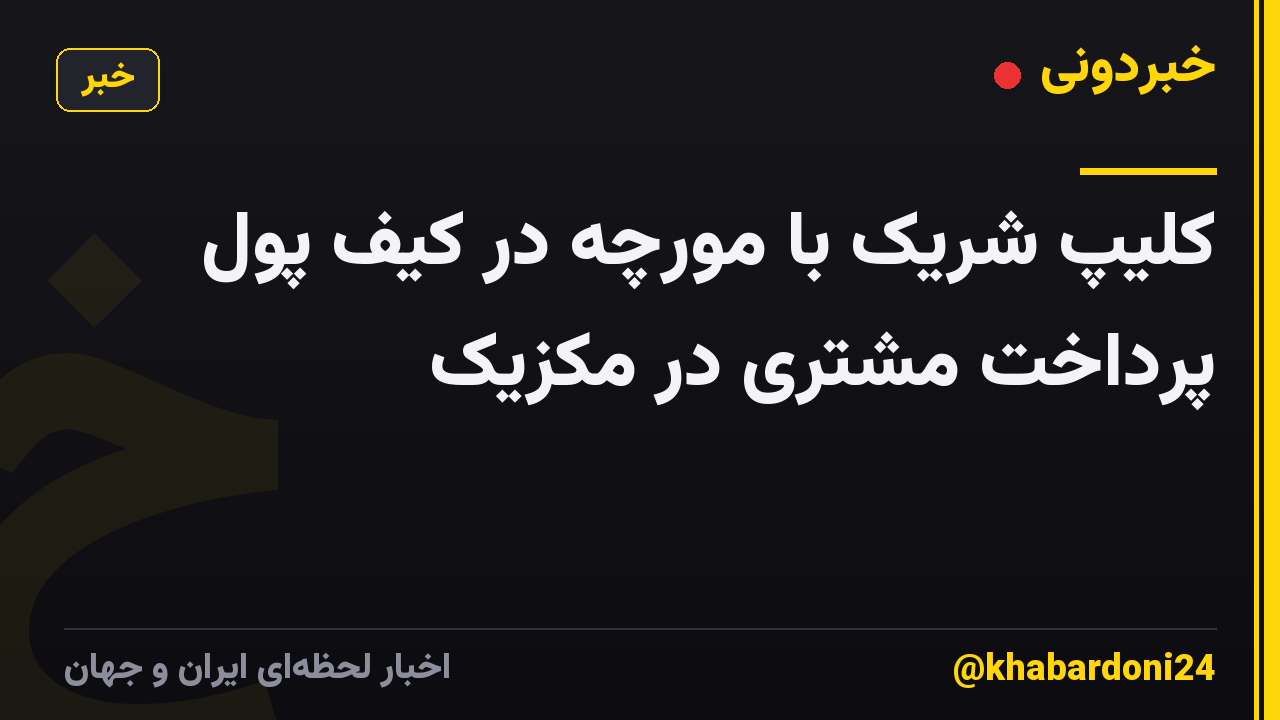 کلیپ شریک با مورچه در کیف پول پرداخت مشتری در مکزیک