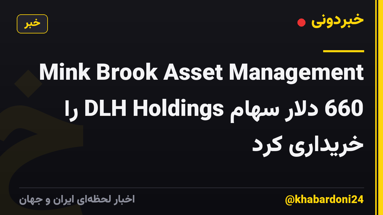 Mink Brook Asset Management 660 دلار سهام DLH Holdings را خریداری کرد