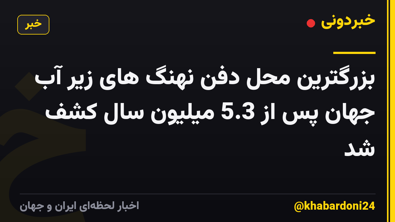 بزرگترین محل دفن نهنگ های زیر آب جهان پس از 5.3 میلیون سال کشف شد