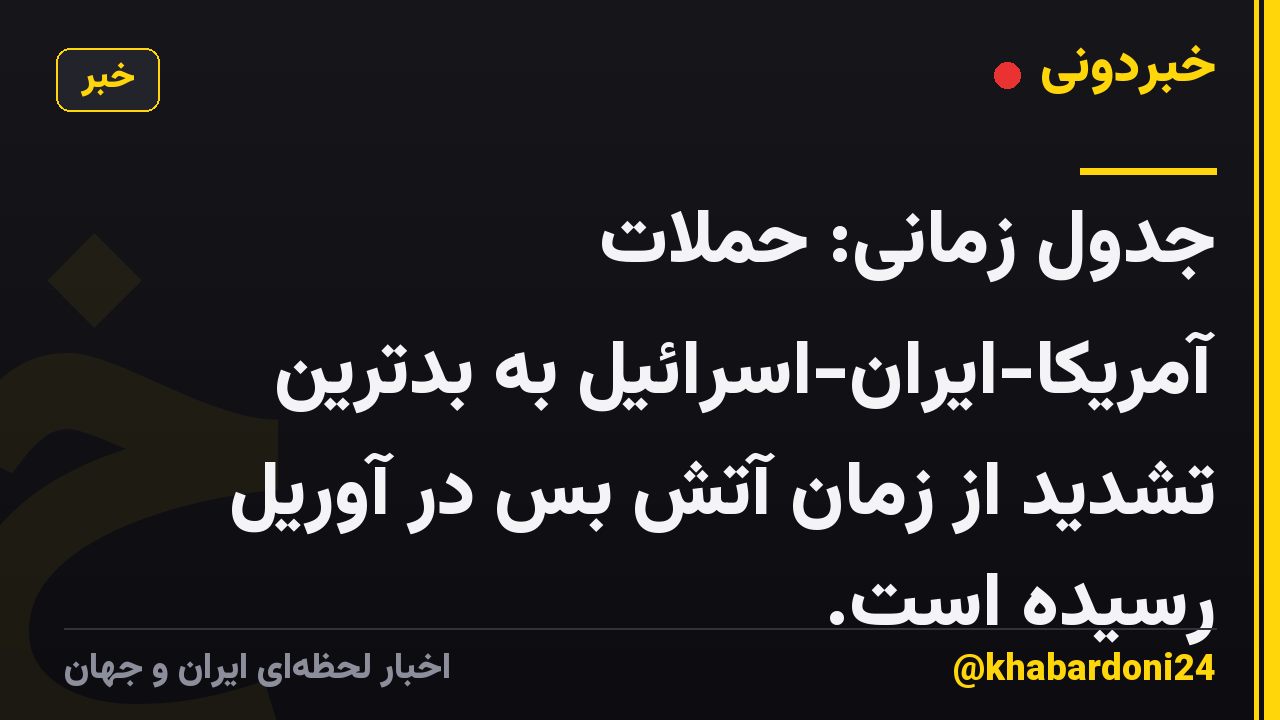 جدول زمانی: حملات آمریکا-ایران-اسرائیل به بدترین تشدید از زمان آتش بس در آوریل رسیده است.