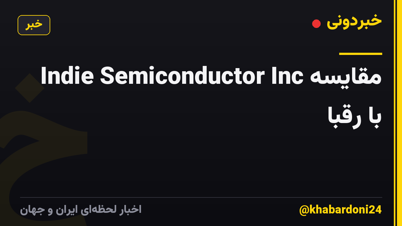 Indie Semiconductor Inc مقایسه با رقبا