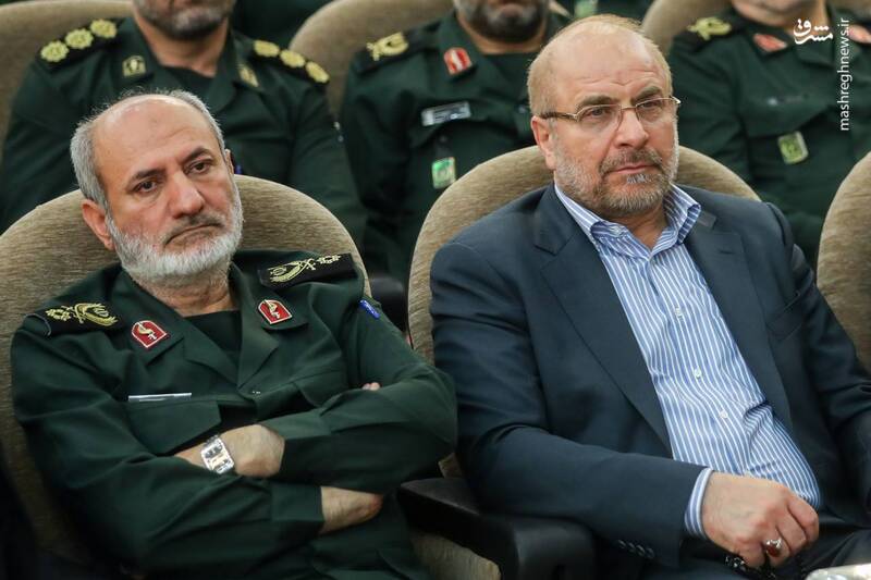 عکس/ قالیباف در کنار دو فرمانده شهید سازمان اطلاعات سپاه