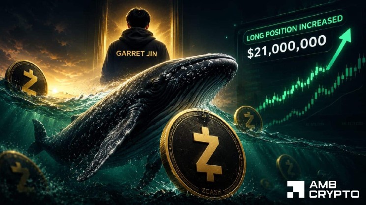 Zcash زیر 430 دلار گیر کرد - آیا 21 میلیون دلار نهنگ می تواند ماشه طولانی را فشار دهد؟