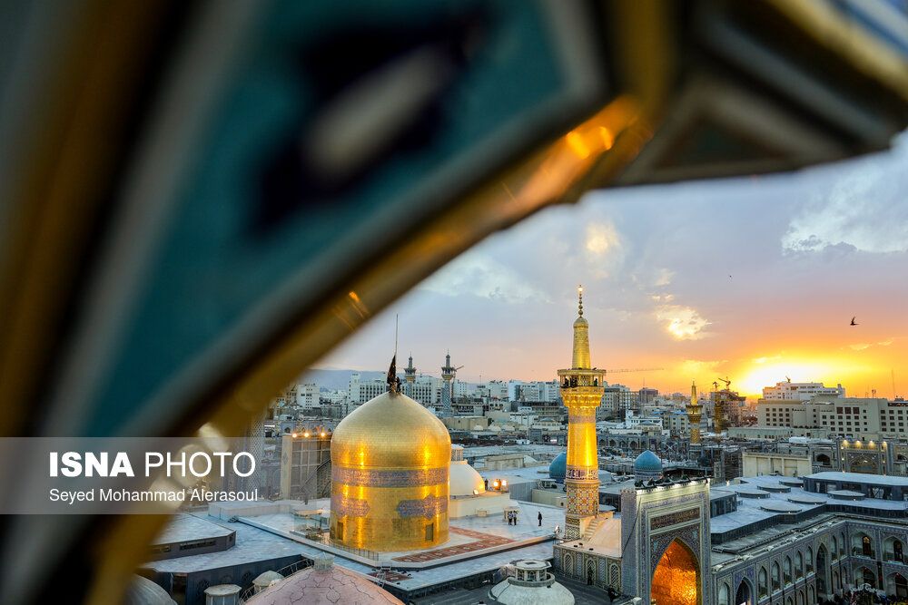 آیین سنتی اذن عزای امام حسین (ع) - حرم مطهر رضوی