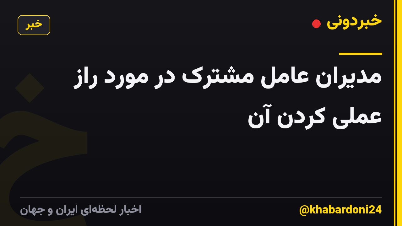 مدیران عامل مشترک در مورد راز عملی کردن آن