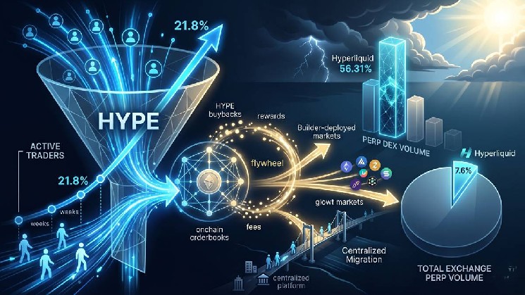 کاربران فعال ماهانه Hyperliquid تنها در پنج هفته با 21.8% افزایش به 220.8K رسیدند.