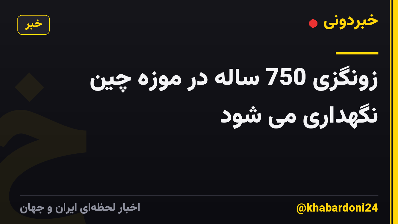 زونگزی 750 ساله در موزه چین نگهداری می شود