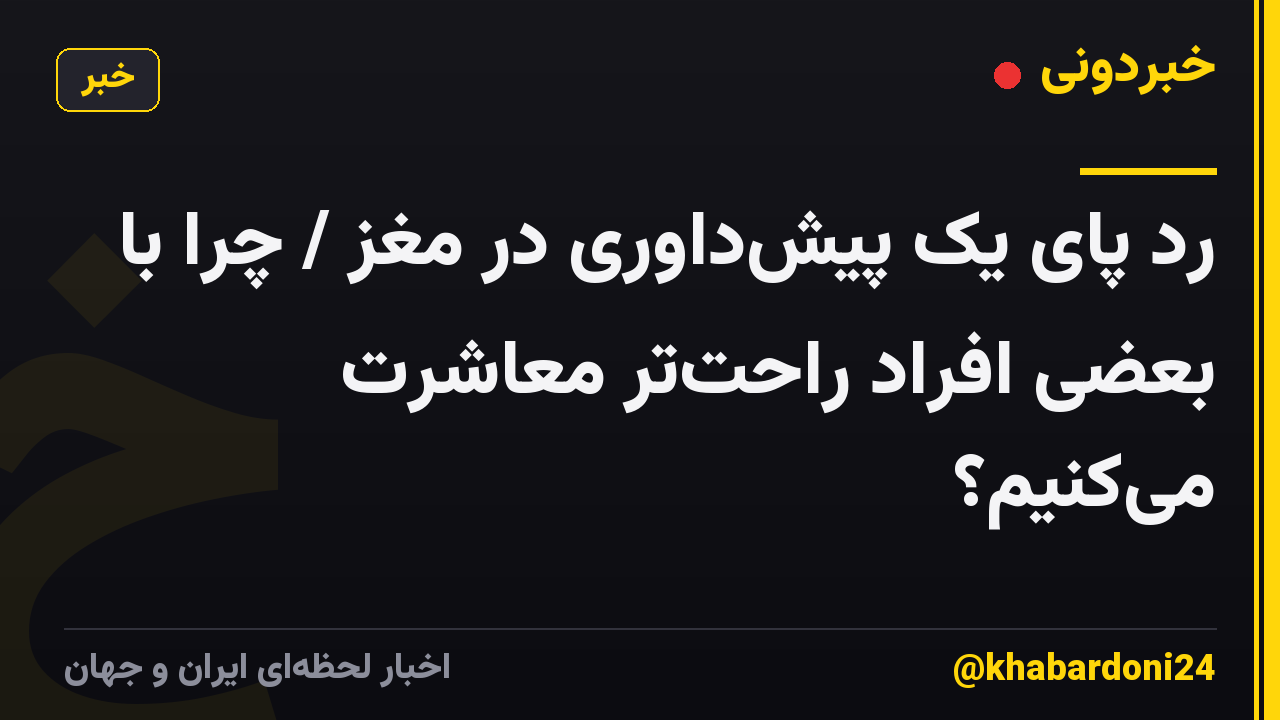 رد پای یک پیش‌داوری در مغز / چرا با بعضی‌ افراد راحت‌تر معاشرت می‌کنیم؟