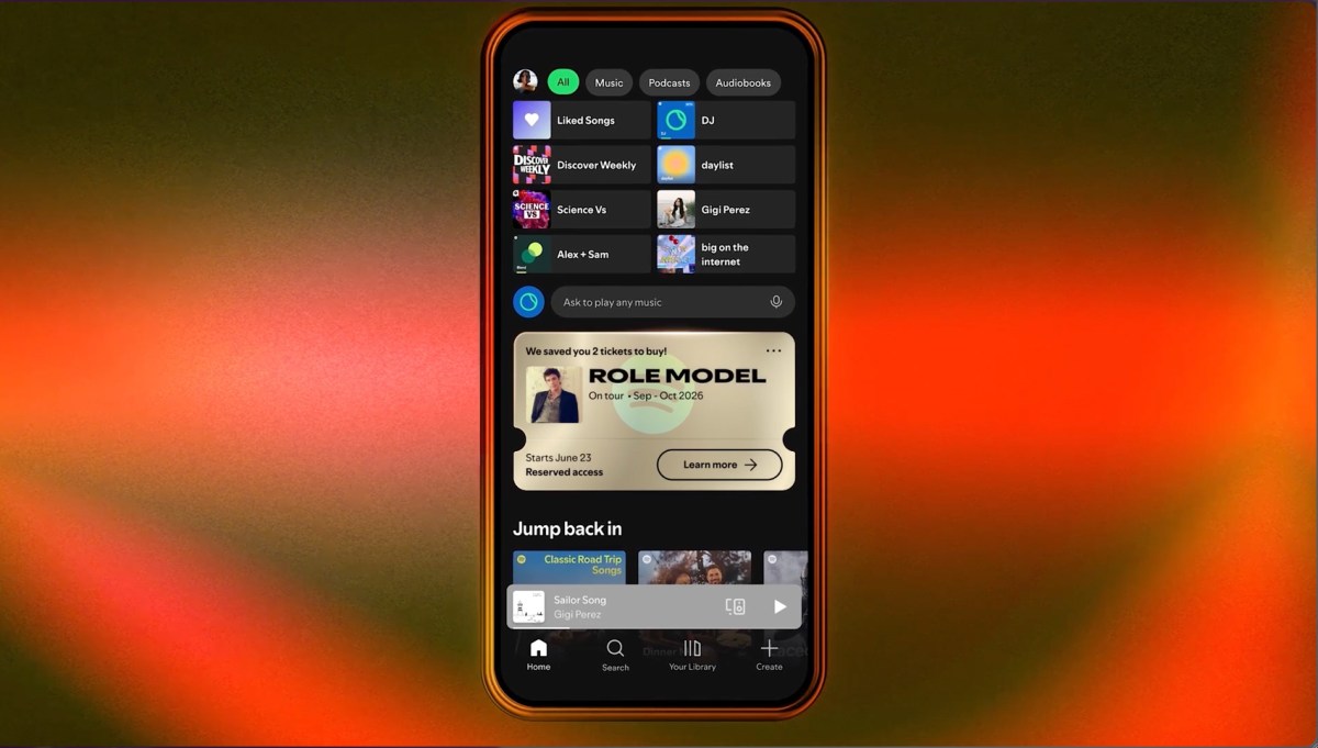 فروش بلیت رزرو شده Spotify برای سوپر طرفداران موسیقی اکنون به صورت زنده انجام می شود