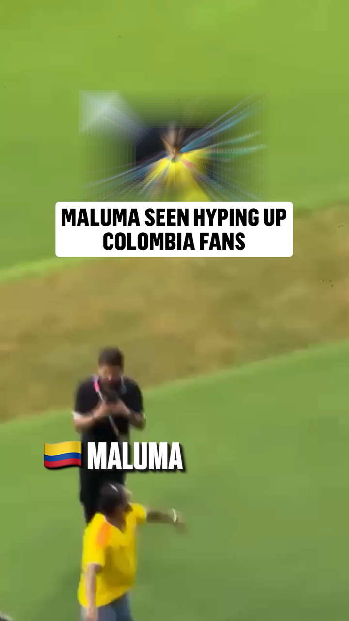 هنرمند موزیکال @maluma در حال تشویق تماشاگران جام جهانی فوتبال کلمبیا بود 🇨🇴