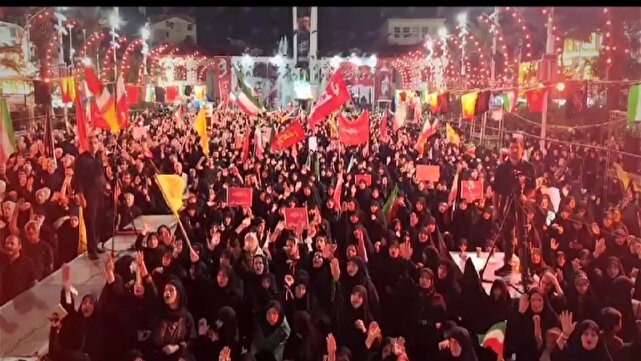 طنین سوگواری ابا عبدالله الحسین در کوچه پس کوچه های گیلان+ فیلم