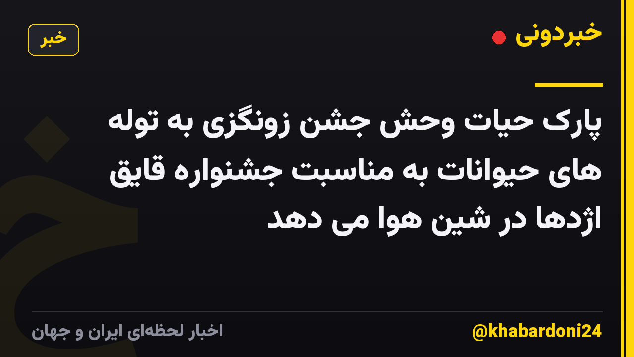 پارک حیات وحش جشن زونگزی به توله های حیوانات به مناسبت جشنواره قایق اژدها در شین هوا می دهد