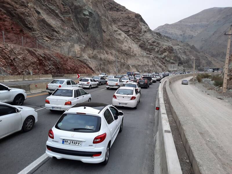 جاده چالوس یکطرفه شد