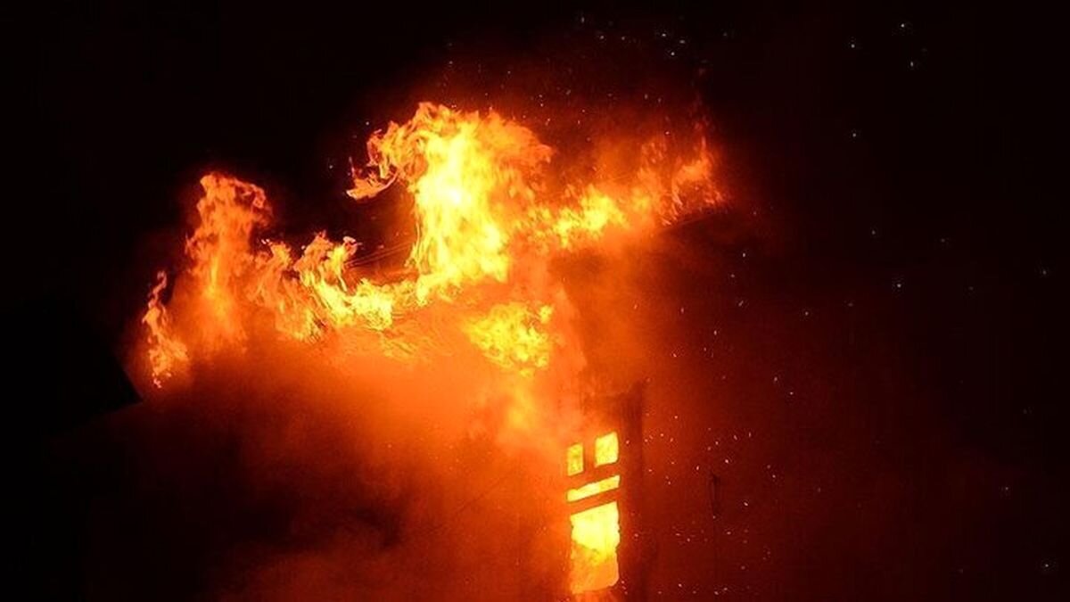 ببینید | آتش سوزی جنگلی در شهر اسپوکن در واشنگتن