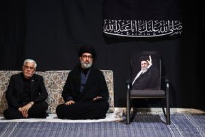 تصاویر: مراسم عزاداری ماه محرم در جوار محل عروج ملکوتی رهبر شهید انقلاب