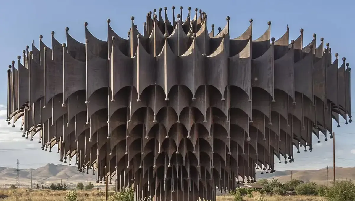 معجزه چشمه آهنی در دل ویرانههای گیومری ارمنستان (+عکس)