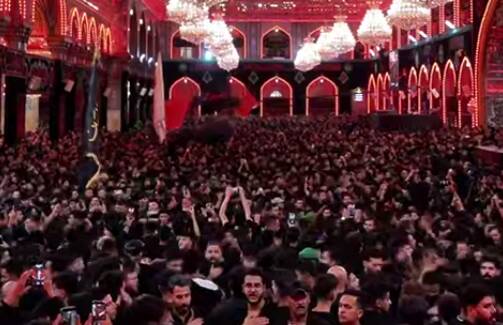 فیلم/ عزاداری در صحن و سرای حضرت حسین(ع)