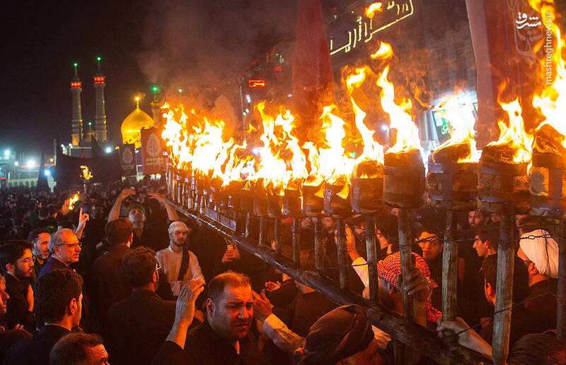 عکس/ مشعل گردانی نجفی‌های مقیم قم