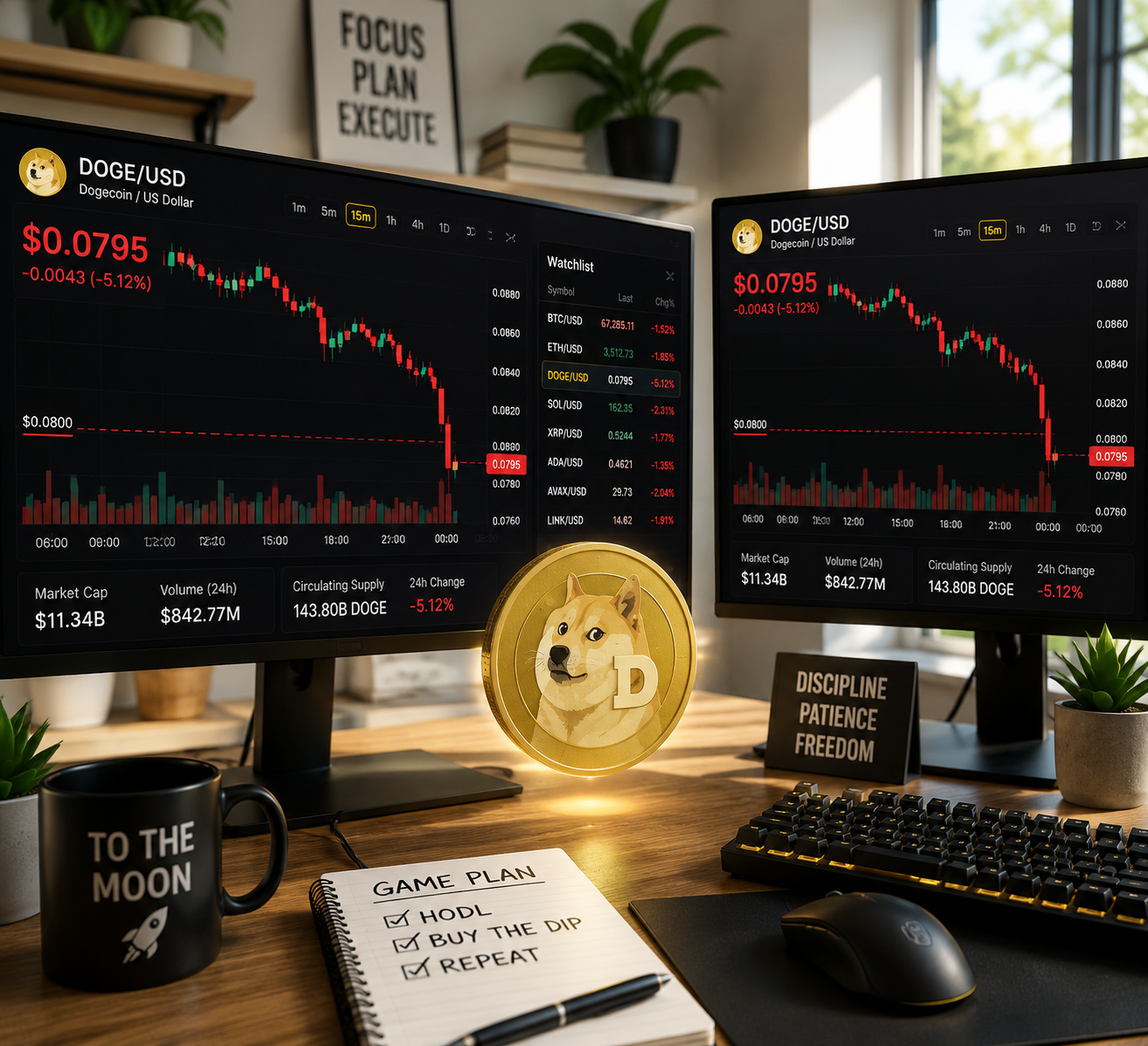 Dogecoin پشتیبانی ساخت یا شکست را با عمیق شدن فروش DOGE آزمایش می کند