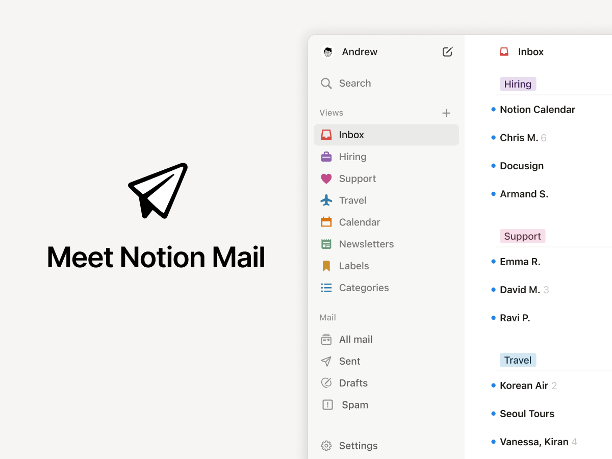 Notion Mail در بحبوحه تصاحب نماینده خاموش می شود