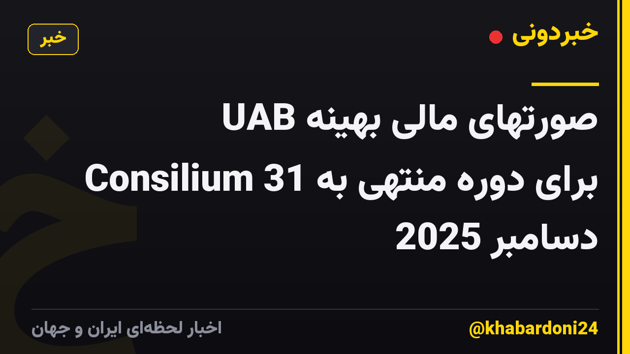صورتهای مالی بهینه UAB Consilium برای دوره منتهی به 31 دسامبر 2025