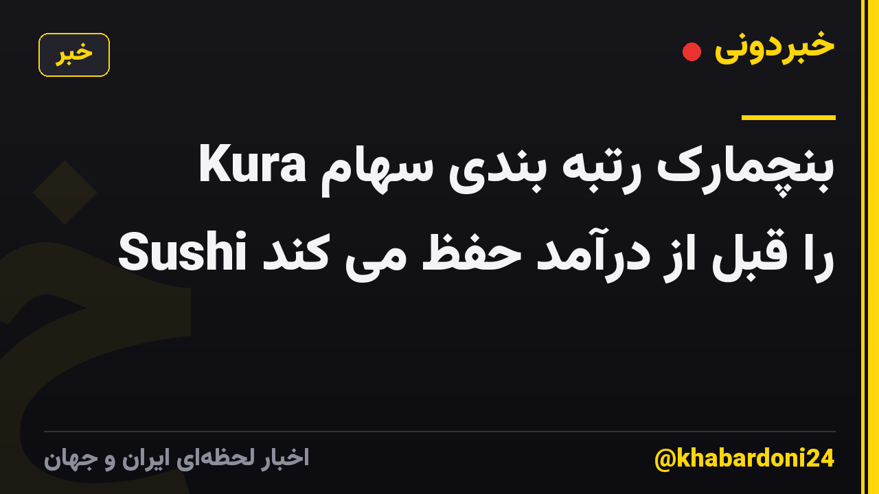 بنچمارک رتبه بندی سهام Kura Sushi را قبل از درآمد حفظ می کند