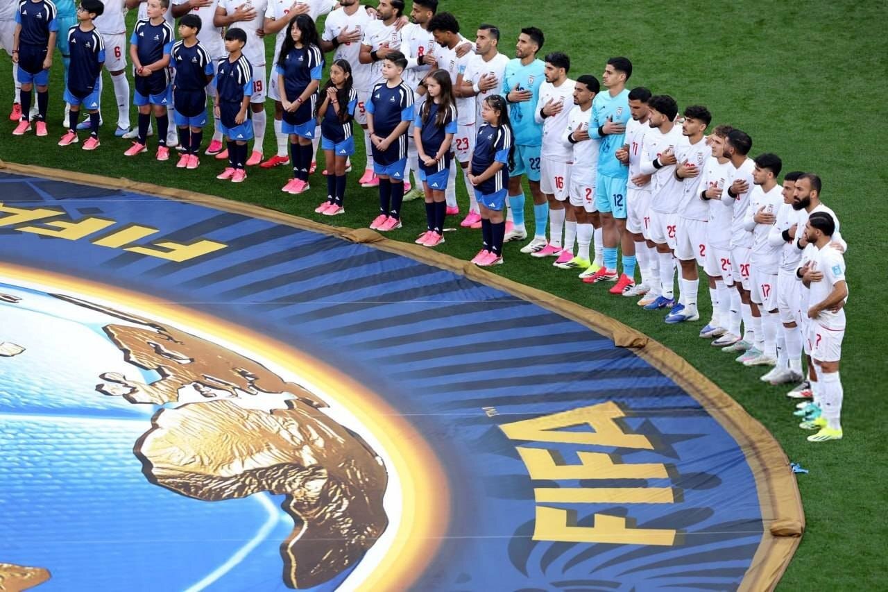 جدول گروه ایران در جام جهانی در پایان نیمه اول بازی بامصر