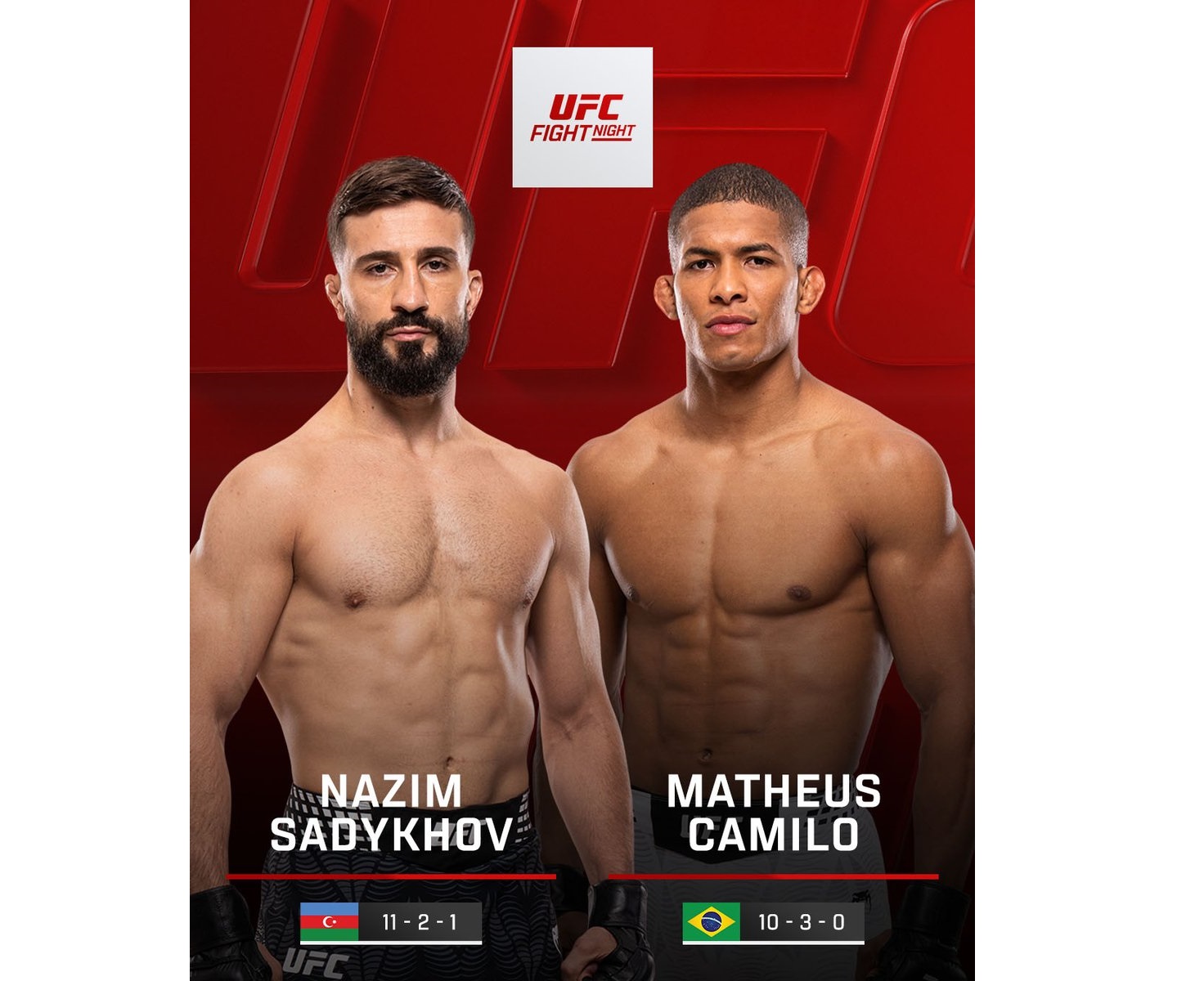 ناظم سادیخوف از آذربایجان در UFC باکو به دست ماتئوش کامیلو افتاد