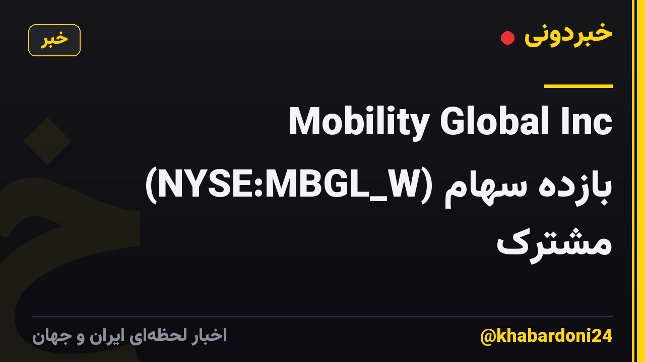 Mobility Global Inc (NYSE:MBGL_W) بازده سهام مشترک