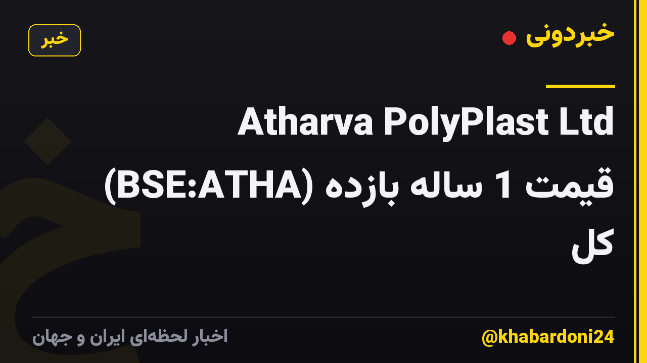 Atharva PolyPlast Ltd (BSE:ATHA) قیمت 1 ساله بازده کل