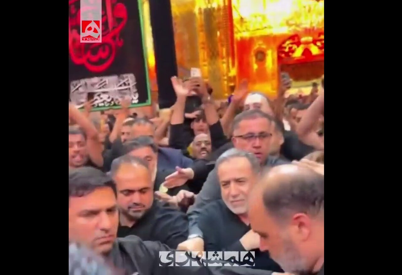 استقبال بسیار گرم زائران از عراقچی در کربلا | ویدئو