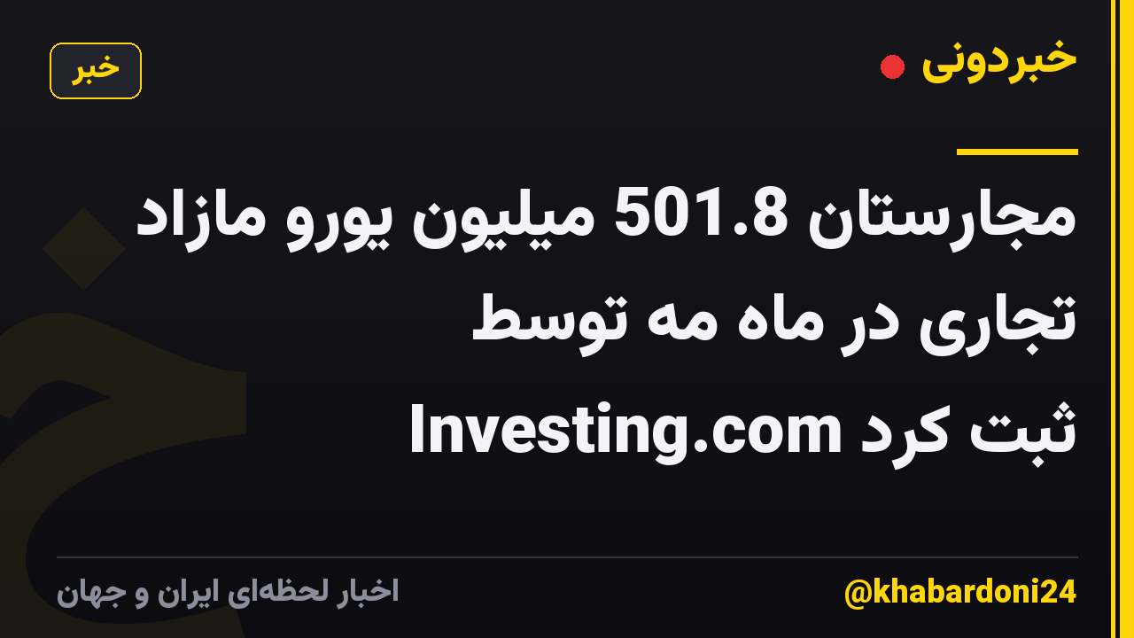 مجارستان 501.8 میلیون یورو مازاد تجاری در ماه مه توسط Investing.com ثبت کرد