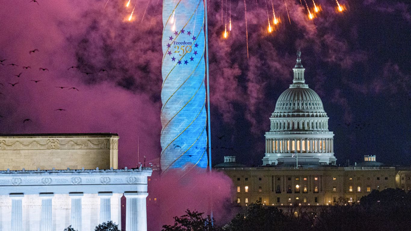 اسکوپ: سخنرانی اواخر 4 ژوئیه ترامپ زمان آتش بازی دی سی را تغییر می دهد