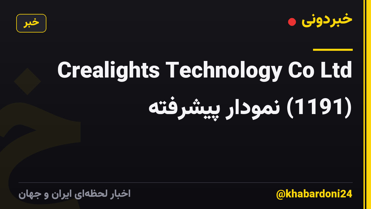 Crealights Technology Co Ltd (1191) نمودار پیشرفته