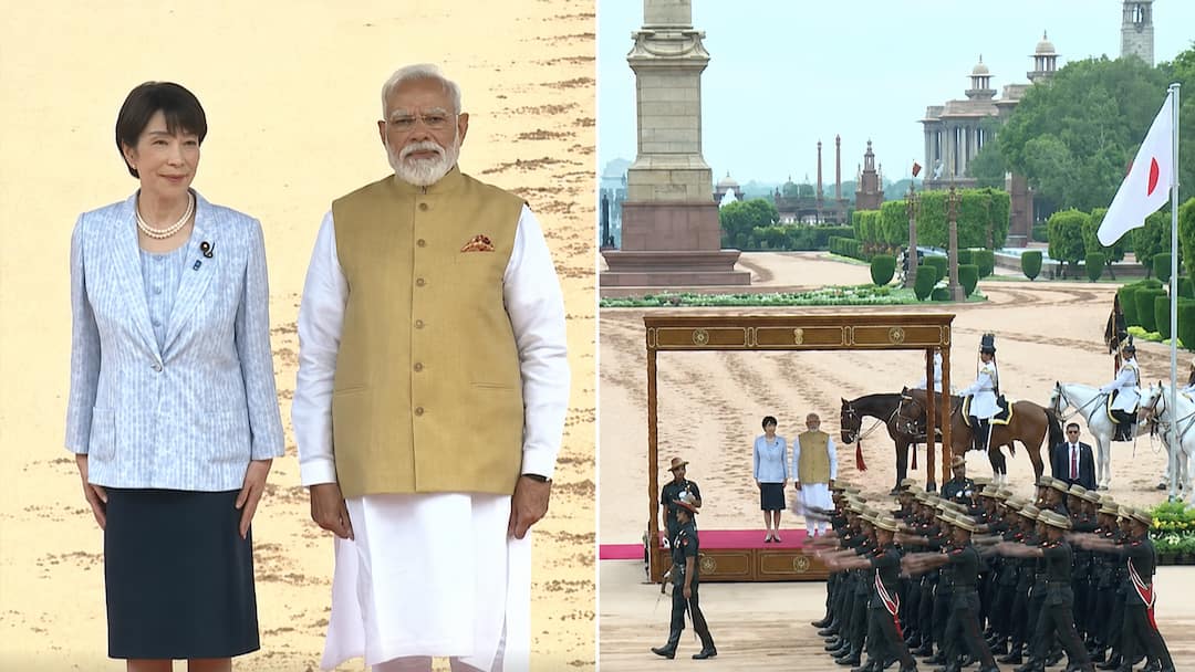 نخست وزیر مودی از Sanae Takaichi ژاپنی در Maiden India استقبال کرد بازدید: WATCH