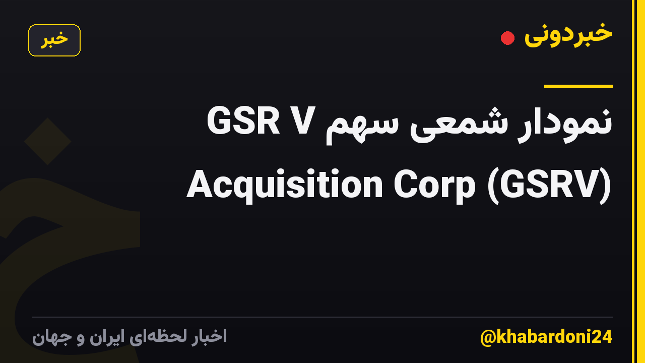 نمودار شمعی سهم GSR V Acquisition Corp (GSRV)