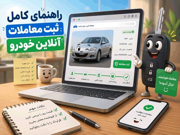 راهنمای کامل ثبت معاملات آنلاین خودرو