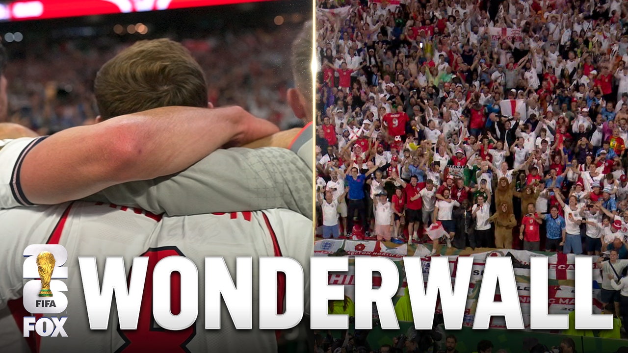 انگلیس پس از پیروزی در مرحله یک هشتم مقابل مکزیک، "Wonderwall" را می خواند