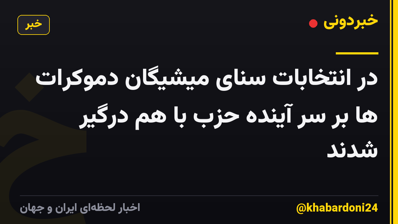 در انتخابات سنای میشیگان دموکرات ها بر سر آینده حزب با هم درگیر شدند
