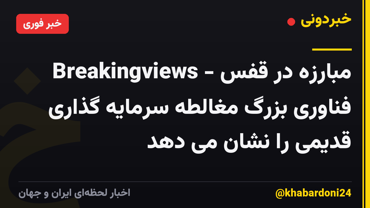 Breakingviews - مبارزه در قفس فناوری بزرگ مغالطه سرمایه گذاری قدیمی را نشان می دهد