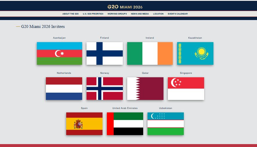 آذربایجان برای شرکت در نشست گروه 20 در میامی دعوت شده است