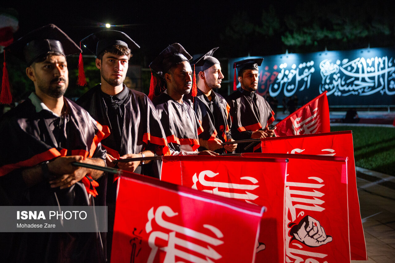 آیین وداع دانشگاهیان با امام مجاهد شهید