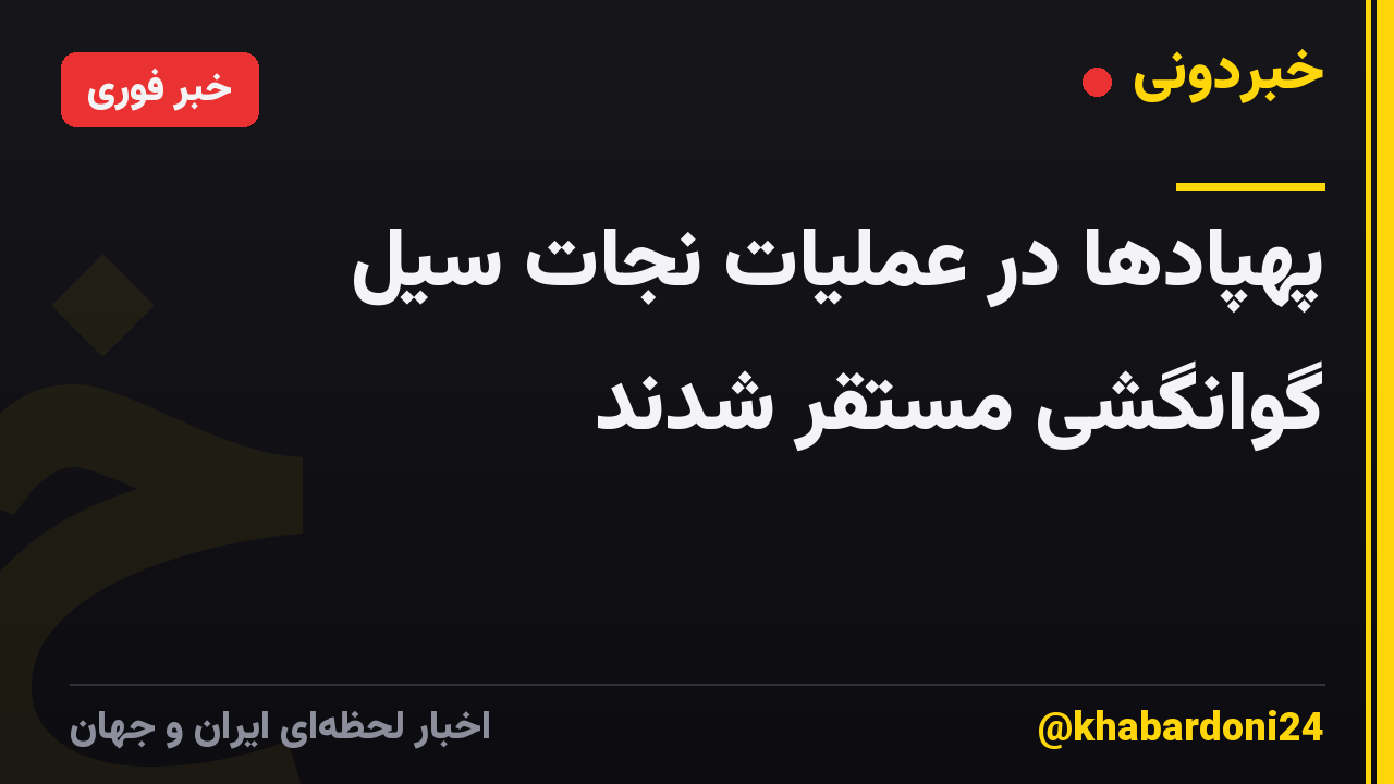 پهپادها در عملیات نجات سیل گوانگشی مستقر شدند