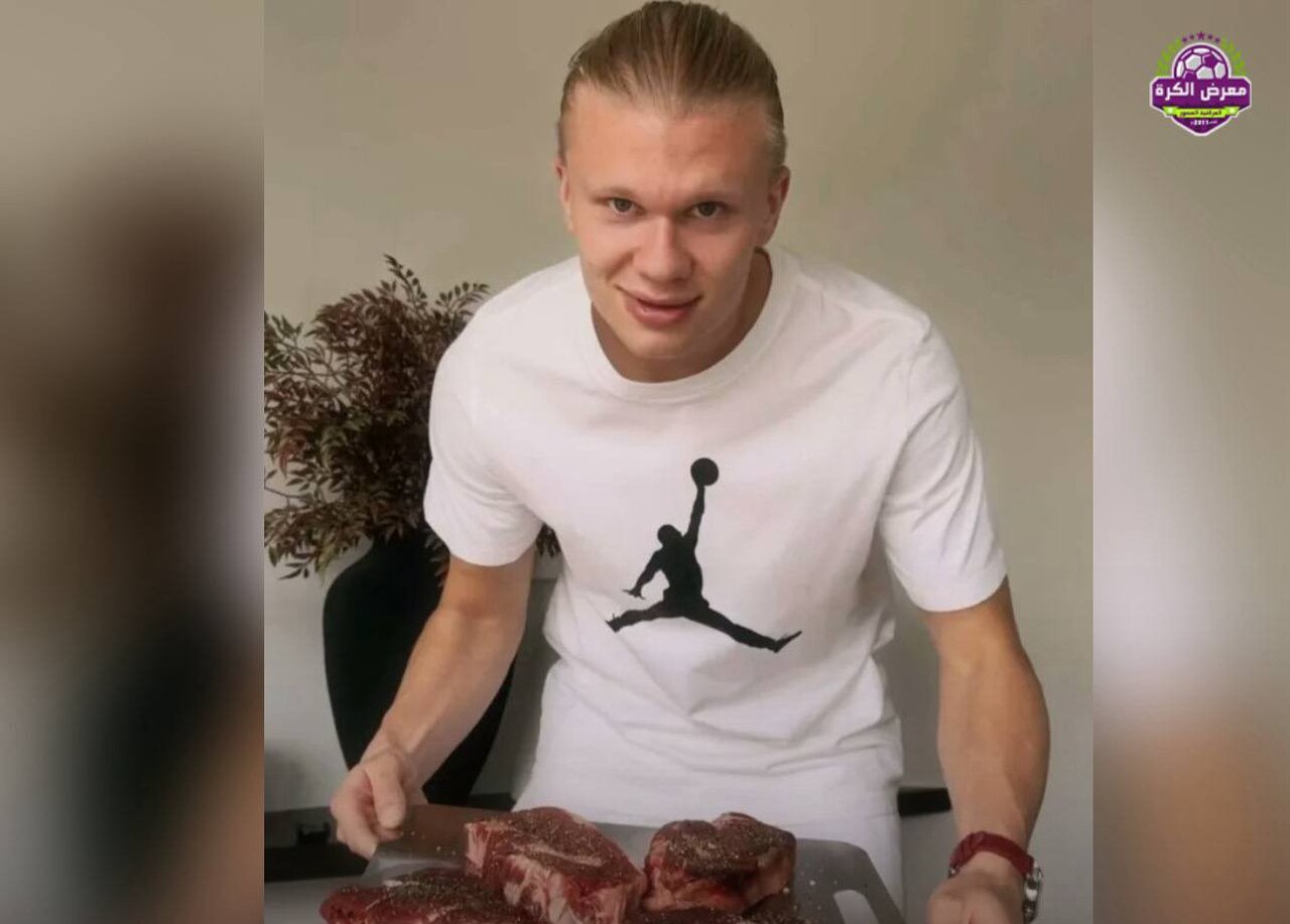 هالند مثل خرس غذا میخورد!