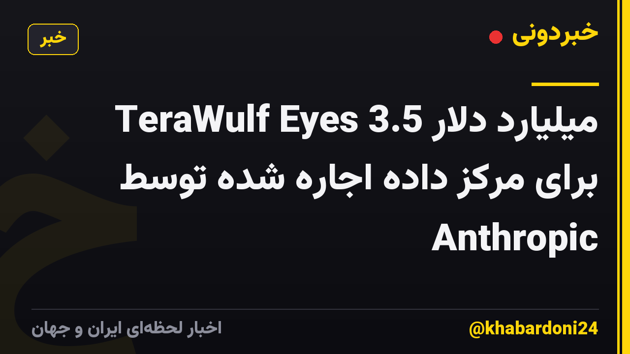 TeraWulf Eyes 3.5 میلیارد دلار برای مرکز داده اجاره شده توسط Anthropic