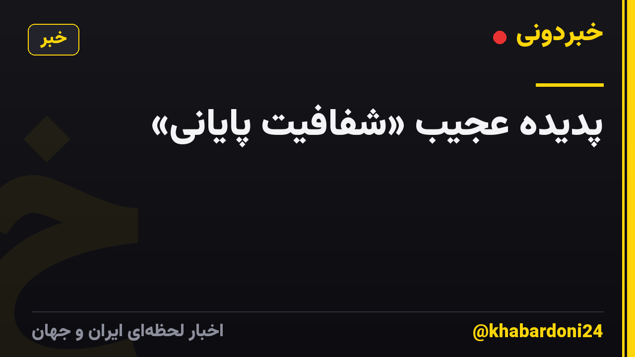 پدیده عجیب «شفافیت پایانی»