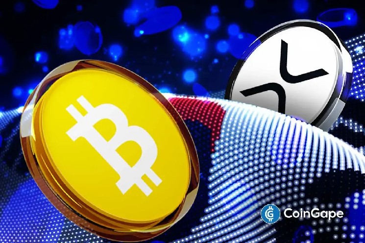بیت کوین و XRP با سقوط بازار بورس کره بر معاملات کریپتو تسلط دارند — آیا پول هوشمند به ارز دیجیتال می چرخد؟