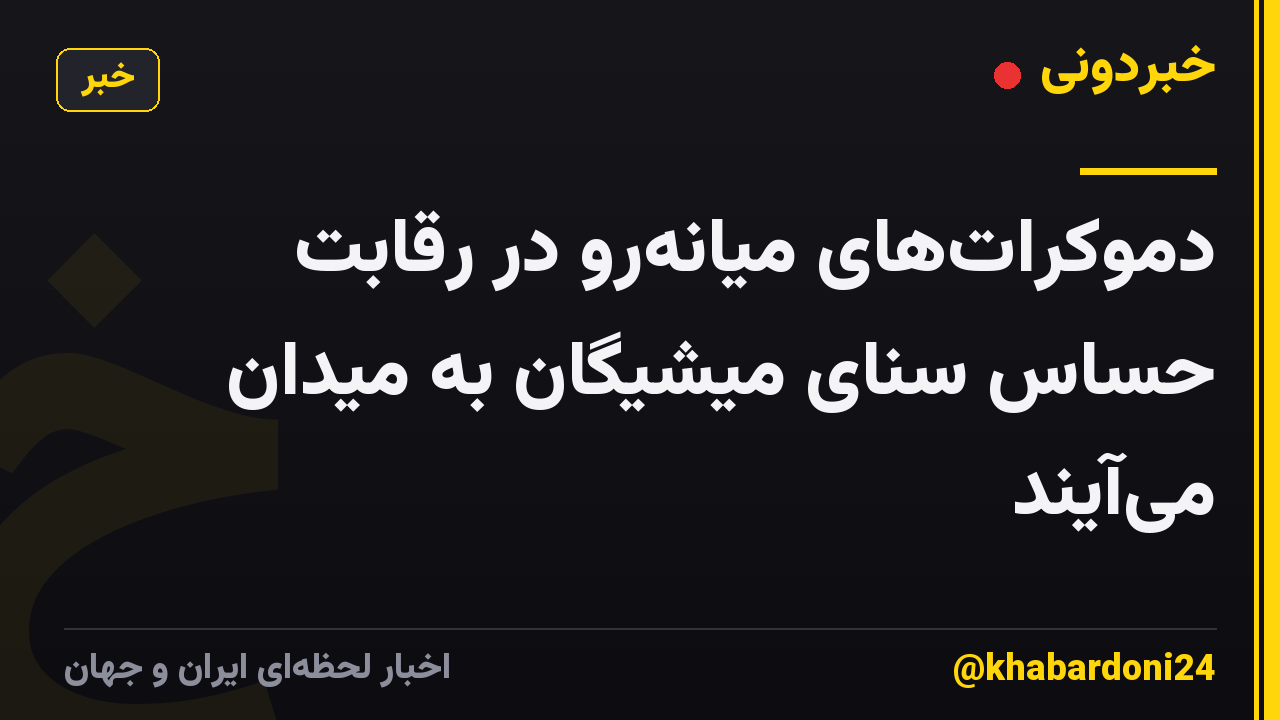دموکرات‌های میانه‌رو در رقابت حساس سنای میشیگان به میدان می‌آیند